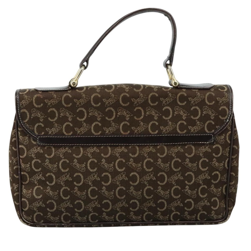 CELINE C Sulky Hand Bag Canvas Brown Auth 97779 - Picture 2 of 16